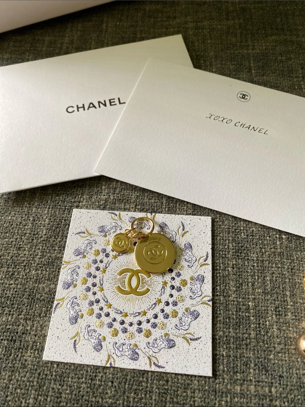 Chanel Navy and Gold Limited Edition Vanity Case